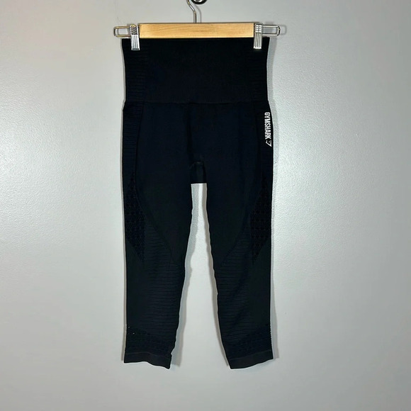 Gymshark Seamless High-Rise Leggings Cropped Women’s Size Small - Picture 1 of 6